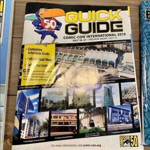 Comic-Con - 50th, conference quick guide 2019 -collector item